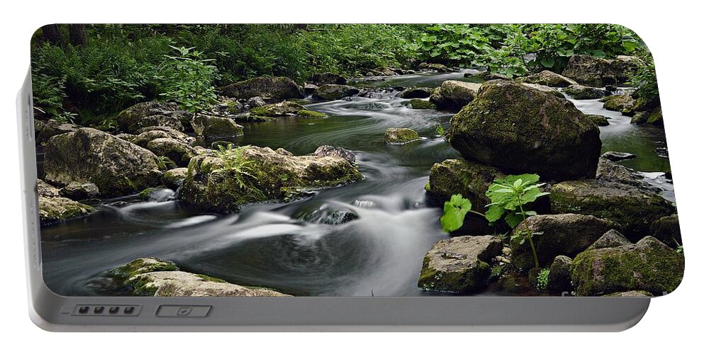 Wasser Portable Battery Charger featuring the photograph The Creek by Thomas Schroeder