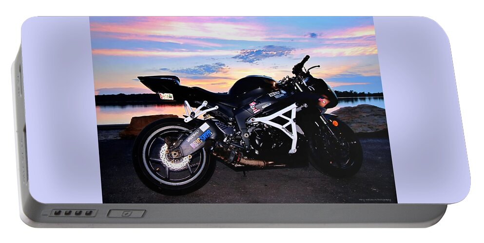 Motorcyle Portable Battery Charger featuring the photograph The Dream Machine by Mary Walchuck