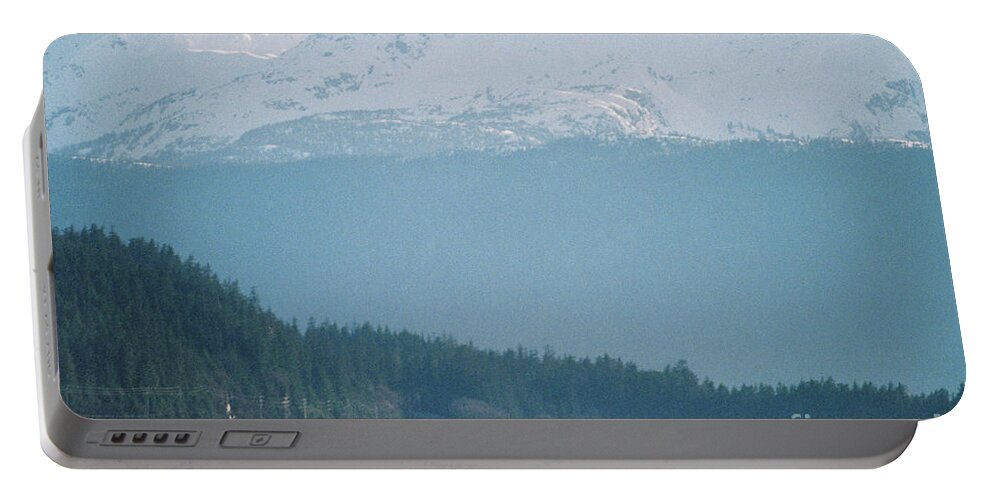 #alaska #juneau #ak #cruise #tours #vacation #peaceful #douglas #outerpoint #capitalcity Portable Battery Charger featuring the photograph The Drive Around The Bend by Charles Vice