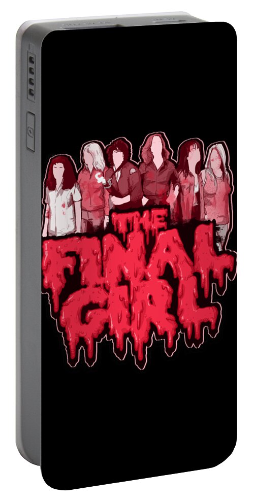 Minimal Portable Battery Charger featuring the drawing The Final Girl by Ludwig Van Bacon