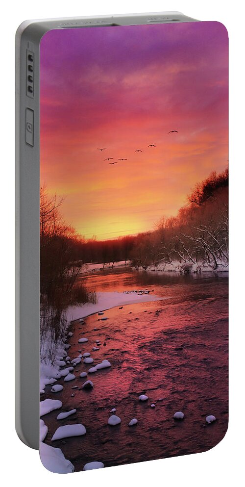  Portable Battery Charger featuring the photograph The Gift of a New Day by Rob Blair