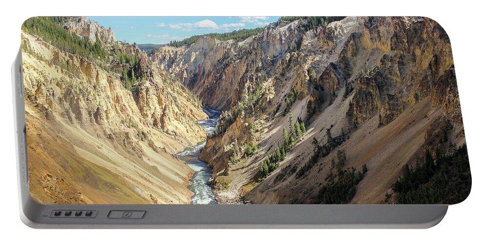 Yellowstone Portable Battery Charger featuring the photograph The Grand Canyon of Yellowstone by Robert Carter