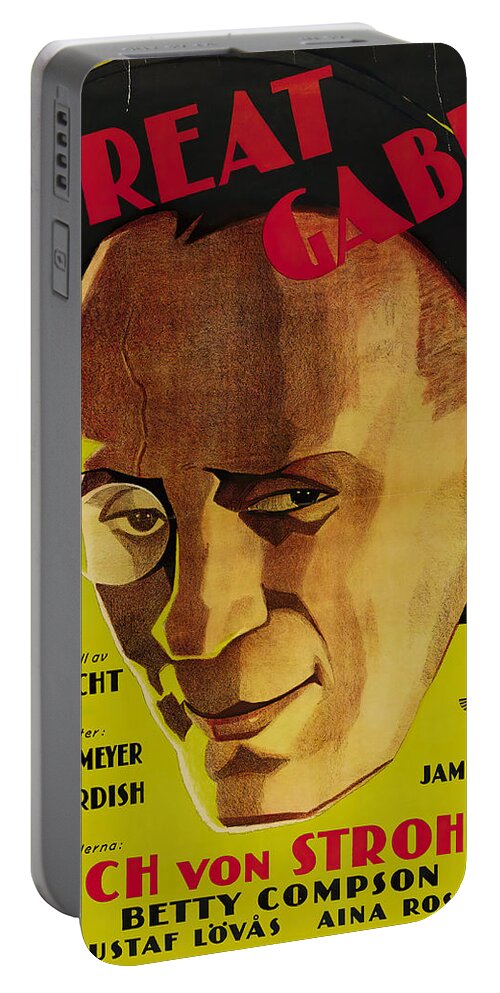 Great Portable Battery Charger featuring the mixed media ''The Great Gabbo'', 1929 by Movie World Posters