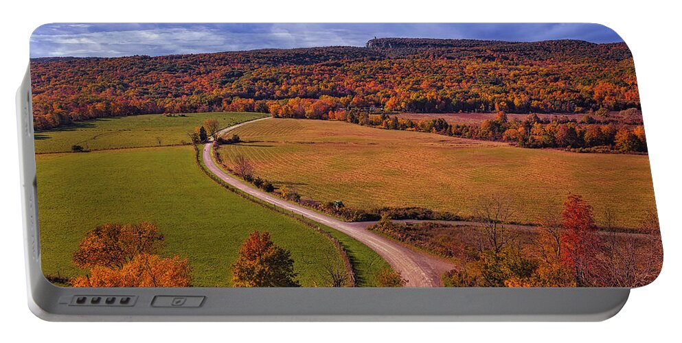 Hudson Valley Portable Battery Charger featuring the photograph The Gunks NY by Susan Candelario