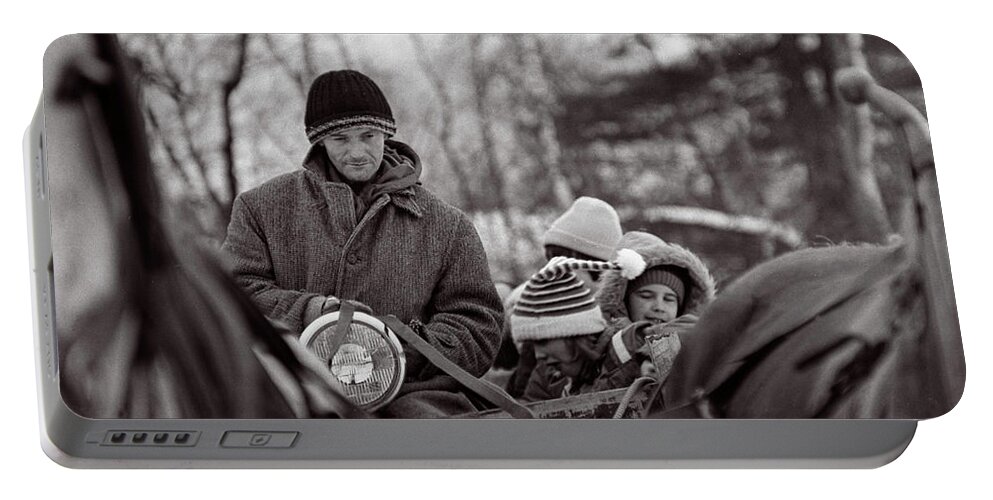 Horse Portable Battery Charger featuring the photograph The Hayride by Wayne King