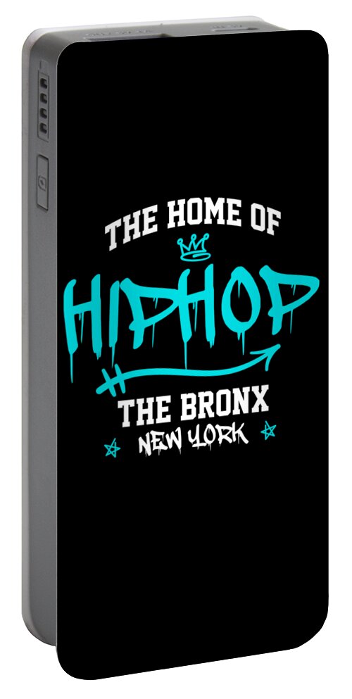 Music Portable Battery Charger featuring the digital art The Home of Hiphop Hip Hop Hipster by Thomas Larch