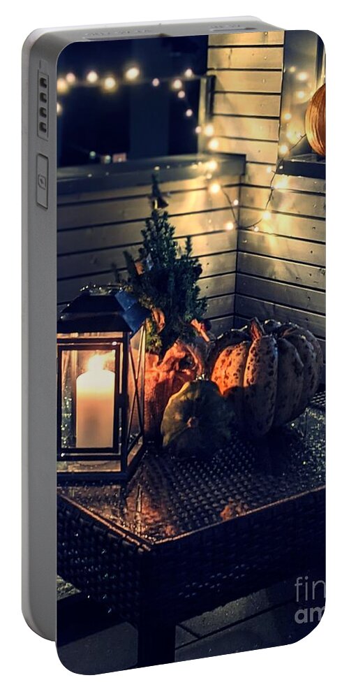 Outside Portable Battery Charger featuring the photograph The Lantern by Claudia Zahnd-Prezioso