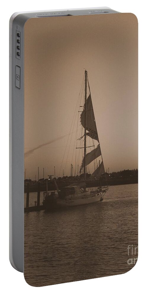 Boat Portable Battery Charger featuring the photograph The Last Voyage by Marie Neder