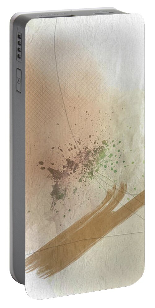 Door Portable Battery Charger featuring the mixed media The Light Within by Moira Law