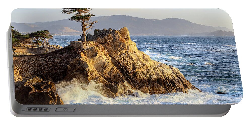 Ngc Portable Battery Charger featuring the photograph The Lone Cypress by Robert Carter