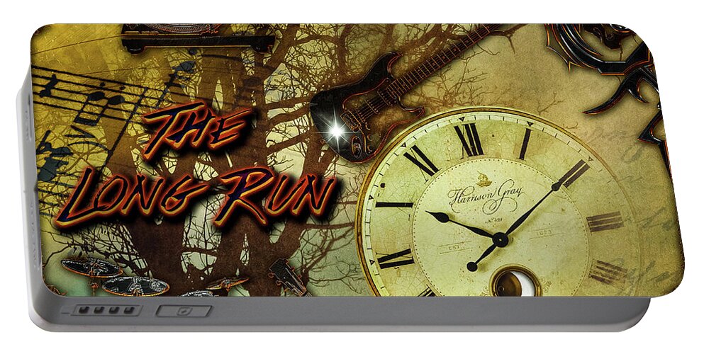 The Long Run Portable Battery Charger featuring the digital art The Long Run by Michael Damiani