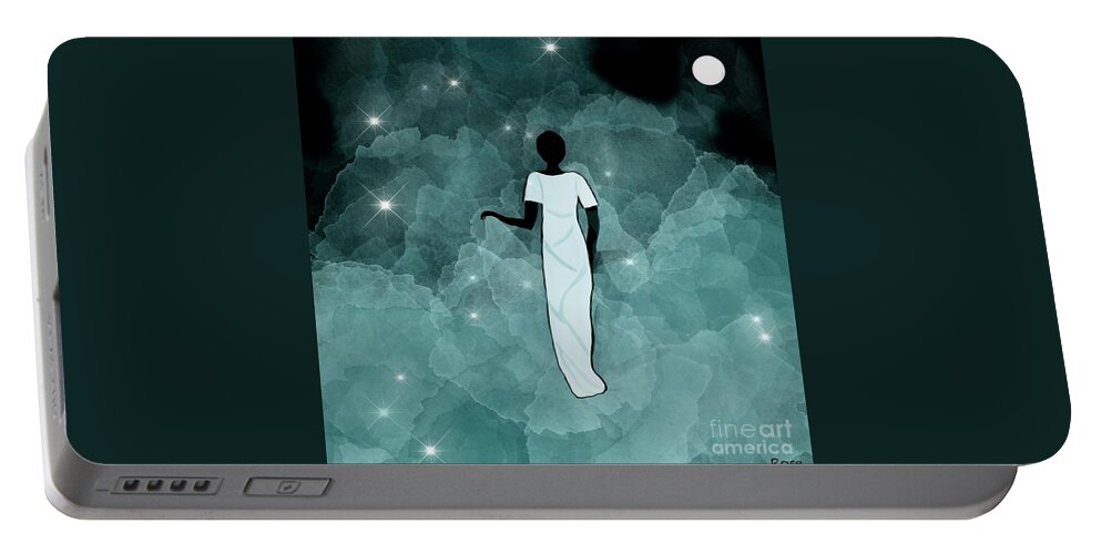 Woman Portable Battery Charger featuring the digital art The magical journey by Elaine Hayward
