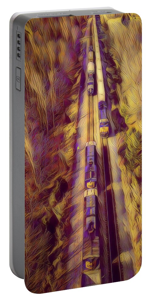 Digital Art Portable Battery Charger featuring the photograph The Meet by Jim Pearson