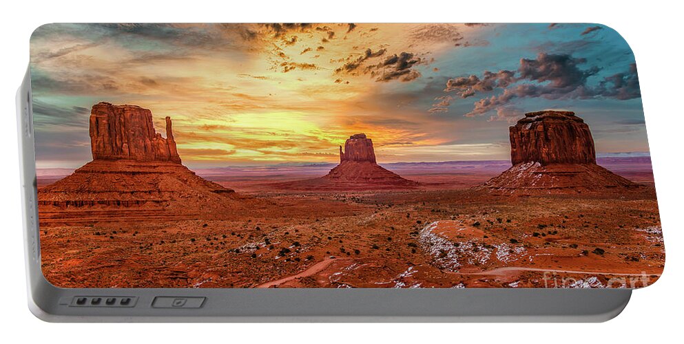 Landscape Portable Battery Charger featuring the photograph The Monuments by Dheeraj Mutha