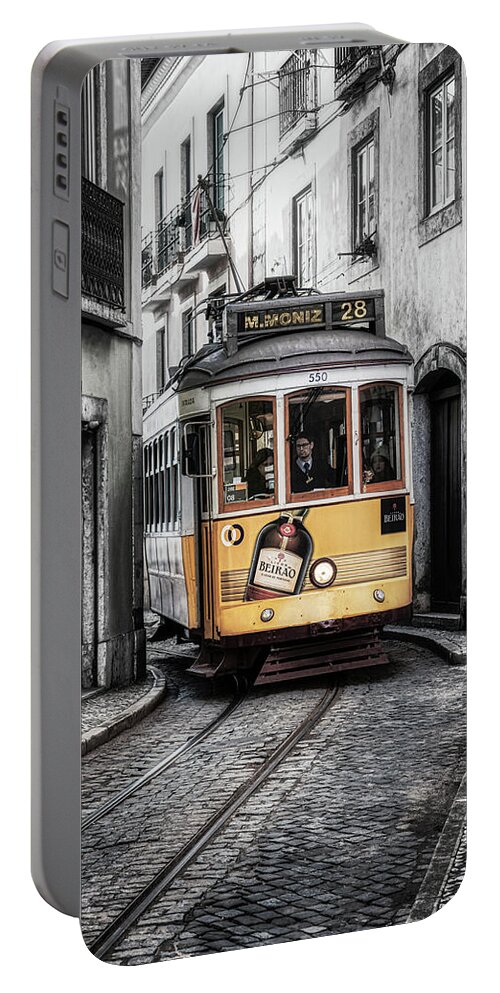 Tram Portable Battery Charger featuring the photograph The Number 28 by Micah Offman