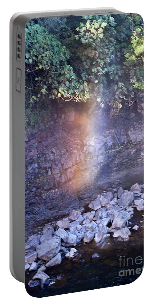 Rainbow Portable Battery Charger featuring the photograph The Rainbow by Cindy Murphy