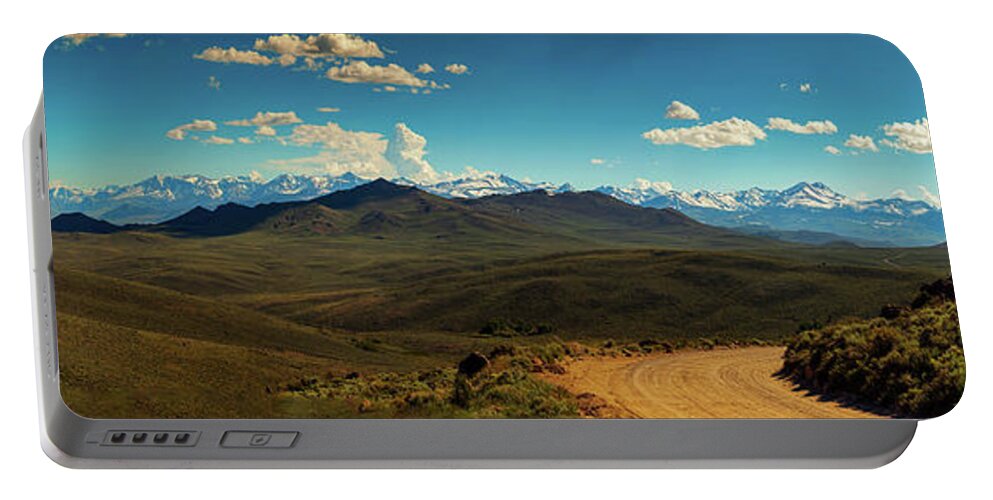Sierra Nevadas Portable Battery Charger featuring the photograph The Road From Bodie by Ryan Huebel