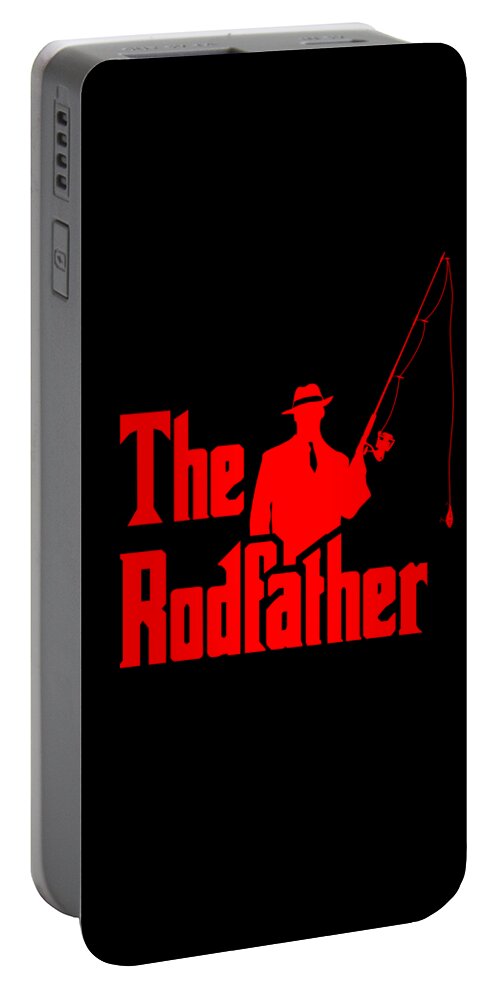 The Rodfather Funny Fishing Gangster Gift for Fisherman Portable