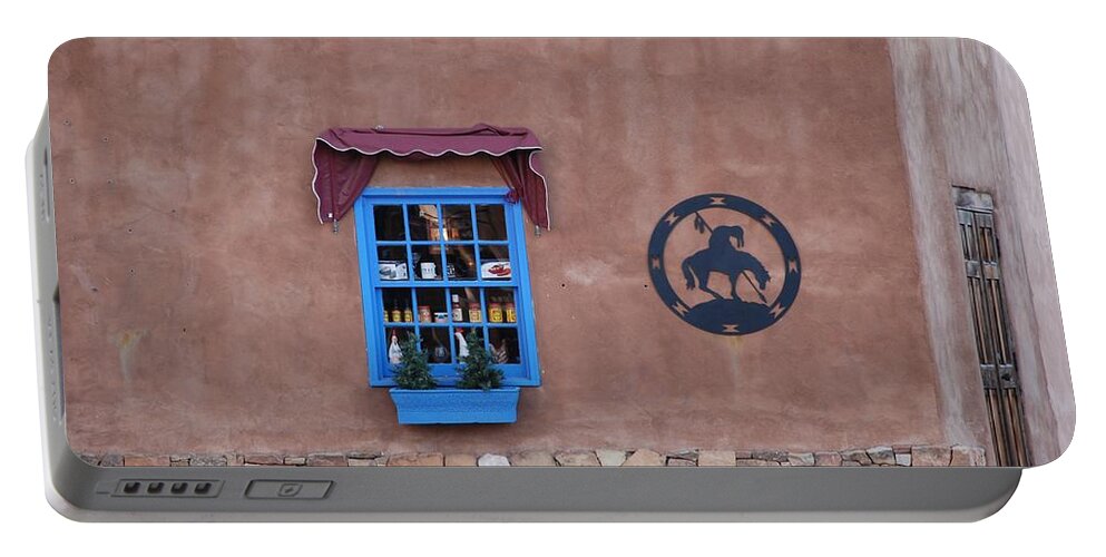 Architecture Portable Battery Charger featuring the photograph The Santa Fe Window by Rob Hans