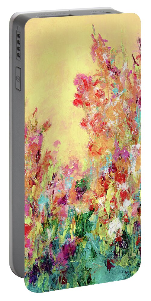 Artwork Portable Battery Charger featuring the painting The Secret Garden by Lee Beuther