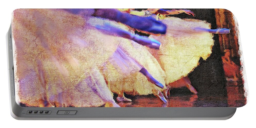 Ballerina Portable Battery Charger featuring the photograph The Snow Dance by Craig J Satterlee