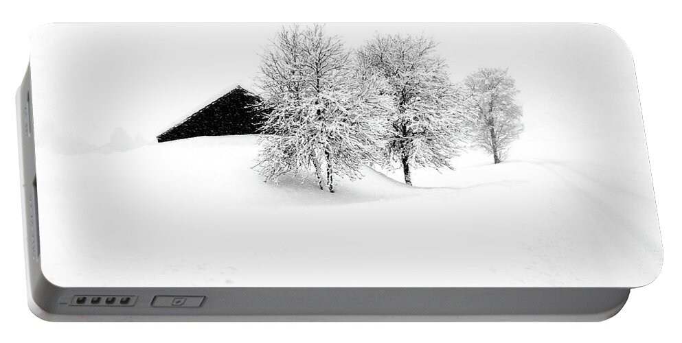 Winter Landscape Portable Battery Charger featuring the photograph The snowy Avenue by Imi Koetz