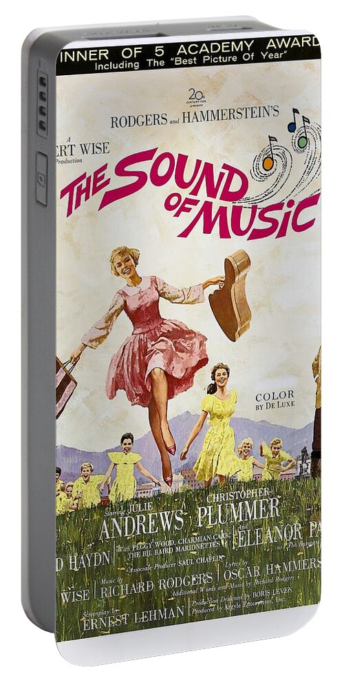 Terpning Portable Battery Charger featuring the mixed media ''The Sound of Music'', 1965 - art by Howard Terpning by Stars on Art