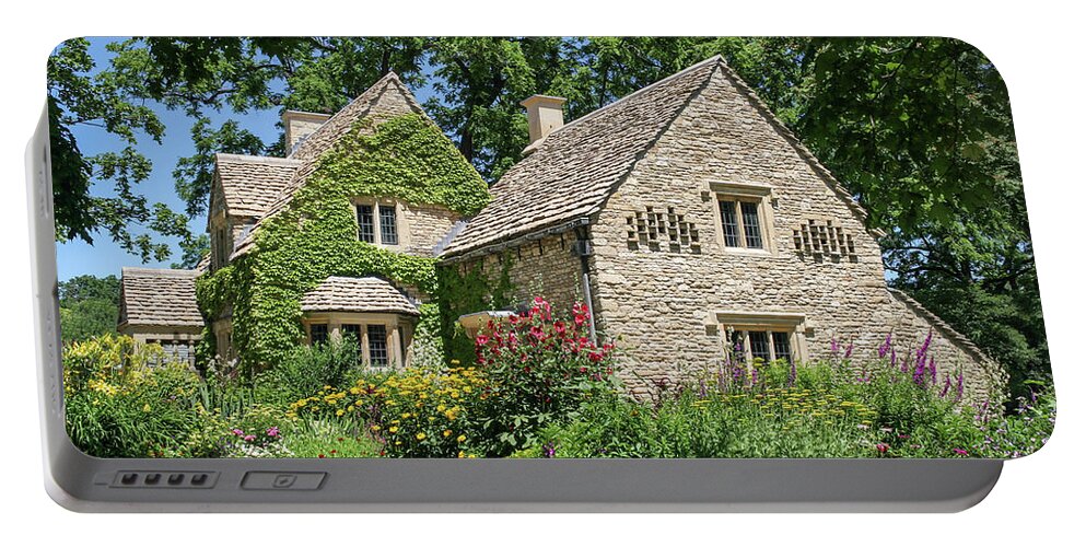Greenfield Village Portable Battery Charger featuring the photograph A Cotswold Cottage by Robert Carter