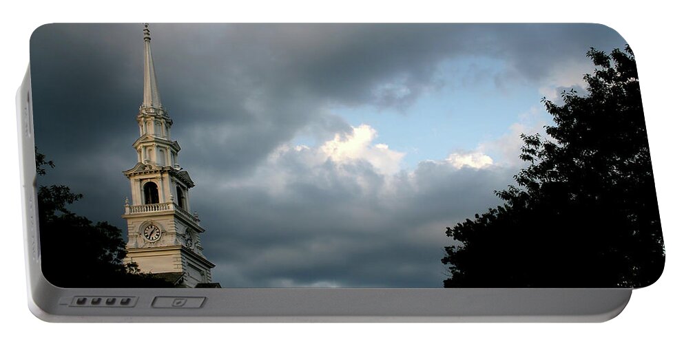 Keene Portable Battery Charger featuring the photograph The Spire by Wayne King
