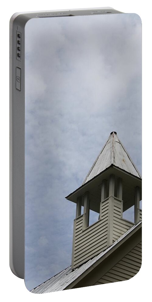 Steeple Portable Battery Charger featuring the photograph The Steeple Points Home by Lee Darnell