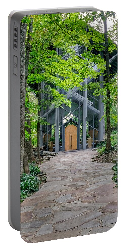 The Thorncrown Chapel In Eureka Springs Arkansas Portable Battery Charger featuring the photograph The Thorncrown Chapel Eureka Springs Arkansas by Robert Bellomy