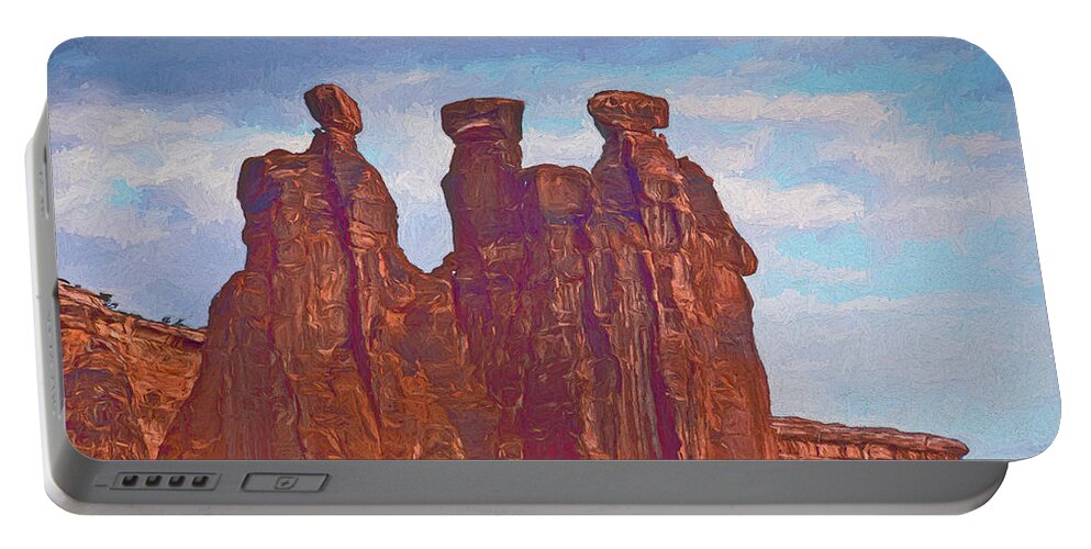 Tags Portable Battery Charger featuring the photograph The Three Gossips by Liz Leyden