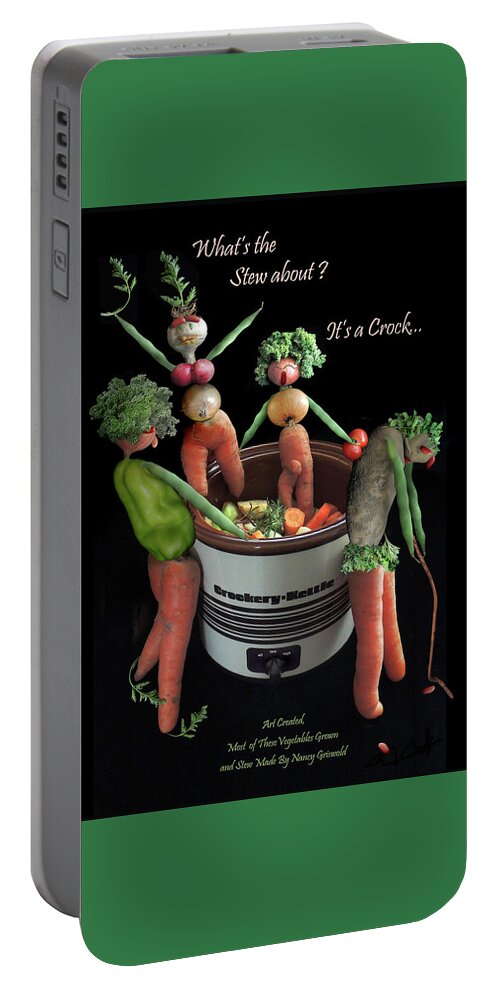 Carrots Portable Battery Charger featuring the photograph The Vegetable Stew by Nancy Griswold