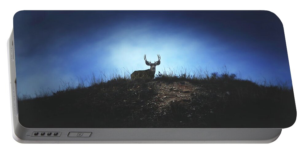 Buck Portable Battery Charger featuring the photograph The Visitor by Brian Gustafson