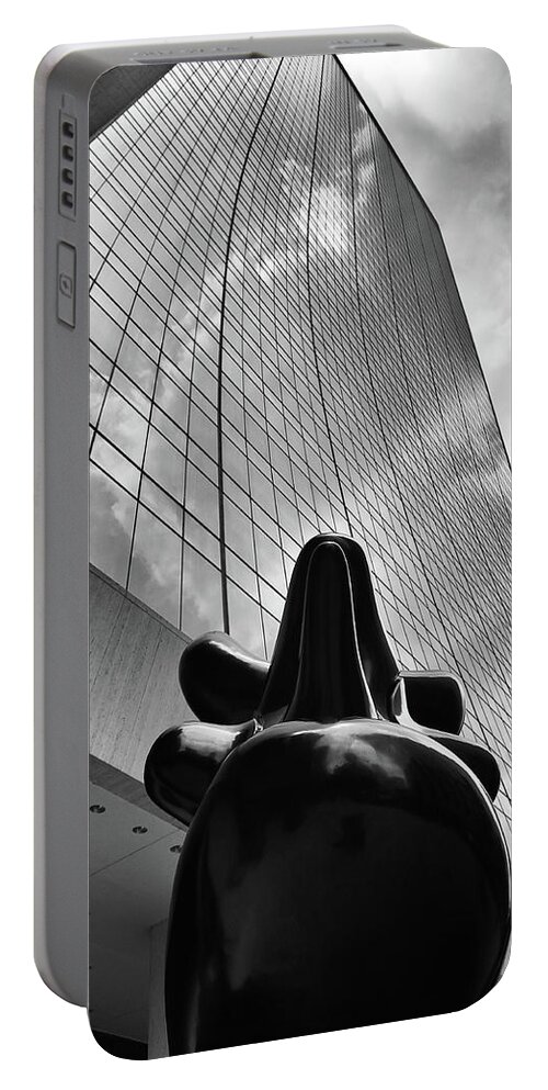 Art Portable Battery Charger featuring the photograph The Wall Street Bull by Louis Dallara