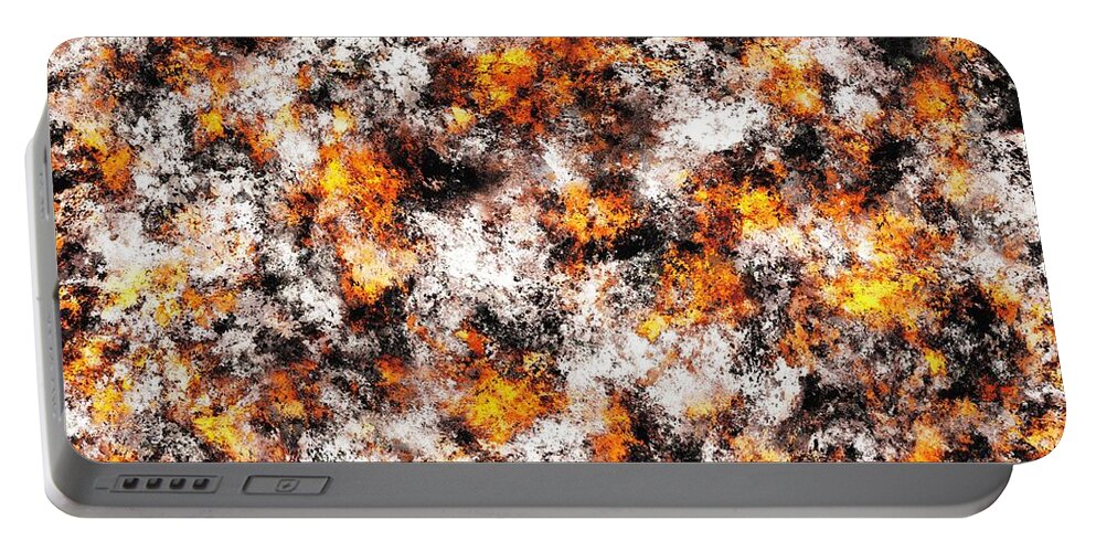 Heat Portable Battery Charger featuring the digital art Thermal by Keith Mills