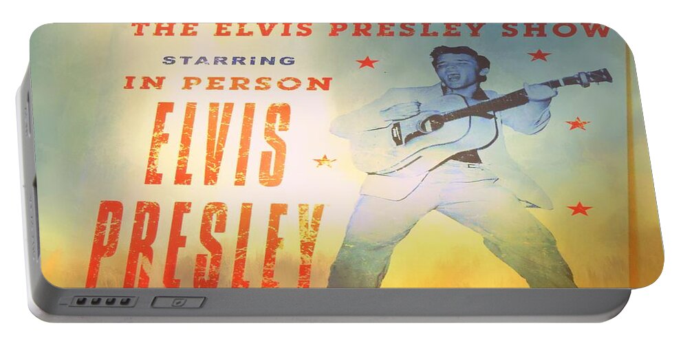 Elvis Presley Portable Battery Charger featuring the photograph This Is Elvis Country by Tami Quigley