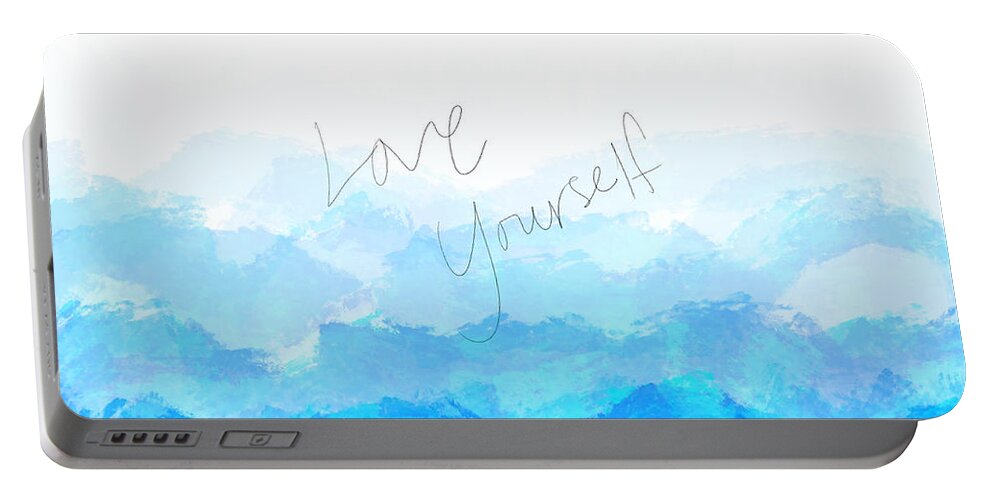Love Yourself Portable Battery Charger featuring the digital art Through the Storm by Amber Lasche