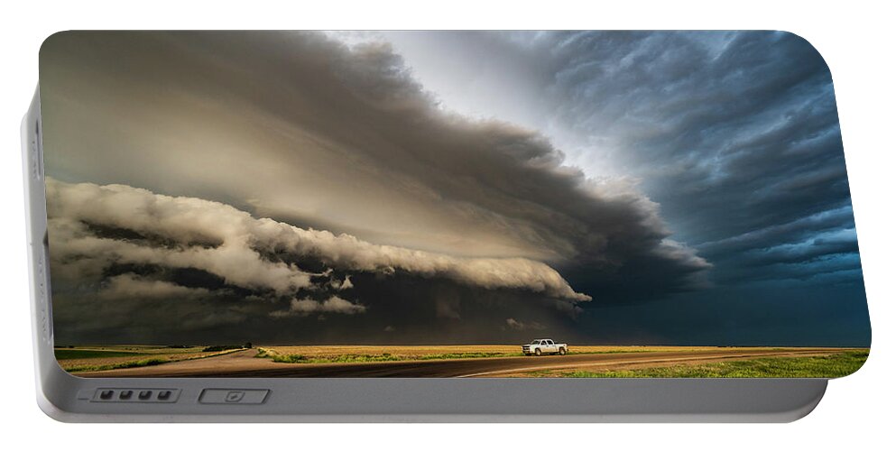 Storm Portable Battery Charger featuring the photograph Thunder Truck by Marcus Hustedde