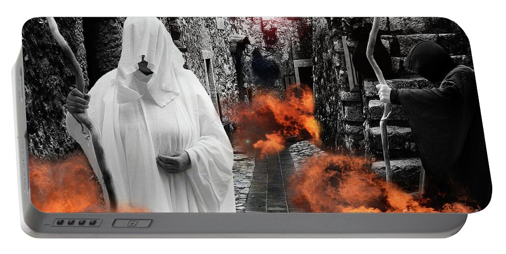Armageddon Portable Battery Charger featuring the photograph Time Of Tears by Bob Christopher