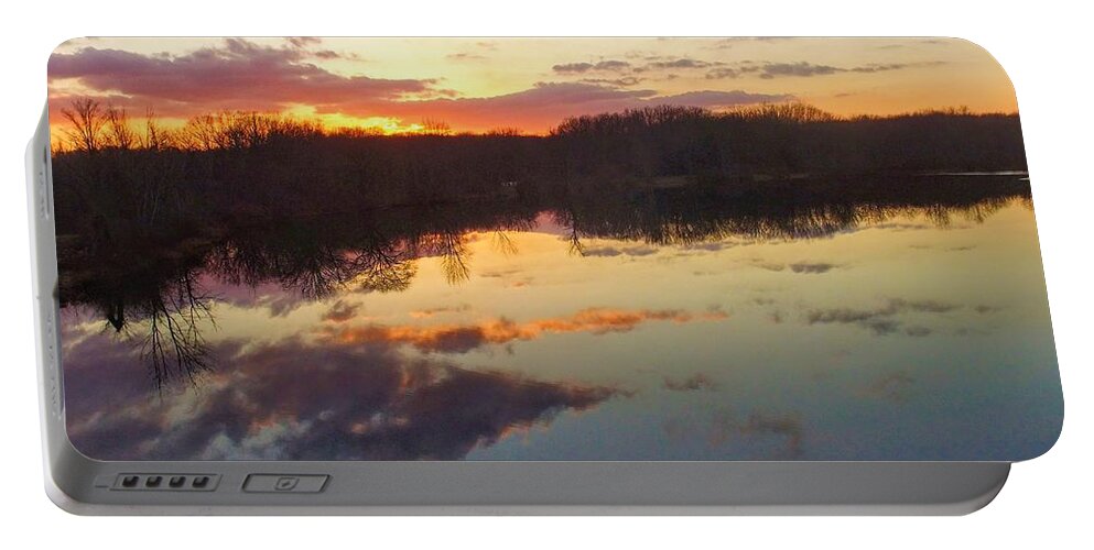  Portable Battery Charger featuring the photograph Tinkers Creek Park Sunset by Brad Nellis