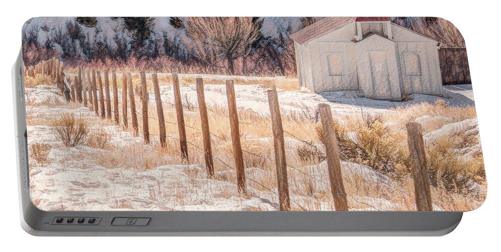 Colorado Portable Battery Charger featuring the photograph Tiny Chapel by Marcy Wielfaert