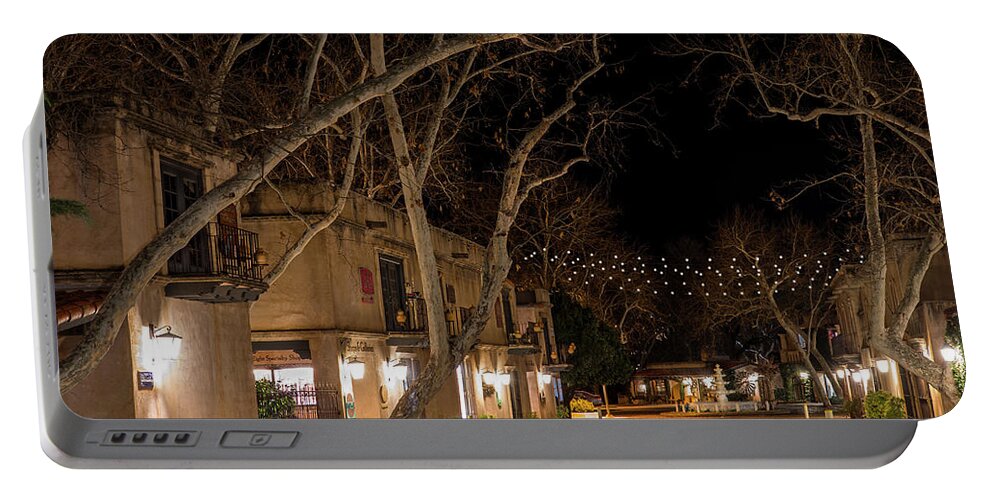  Portable Battery Charger featuring the photograph Tlaquepaque at Night by Al Judge