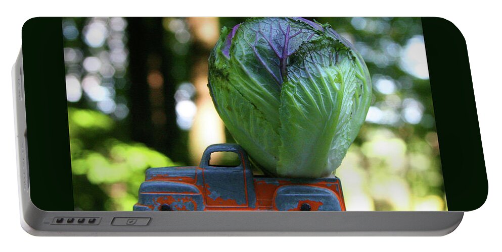 Cabbage Portable Battery Charger featuring the photograph To Market by Patricia Overmoyer