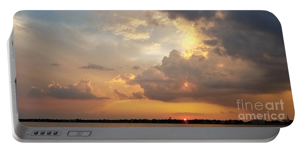 Sunset Photography Portable Battery Charger featuring the photograph To Ride the Wind by Expressions By Stephanie