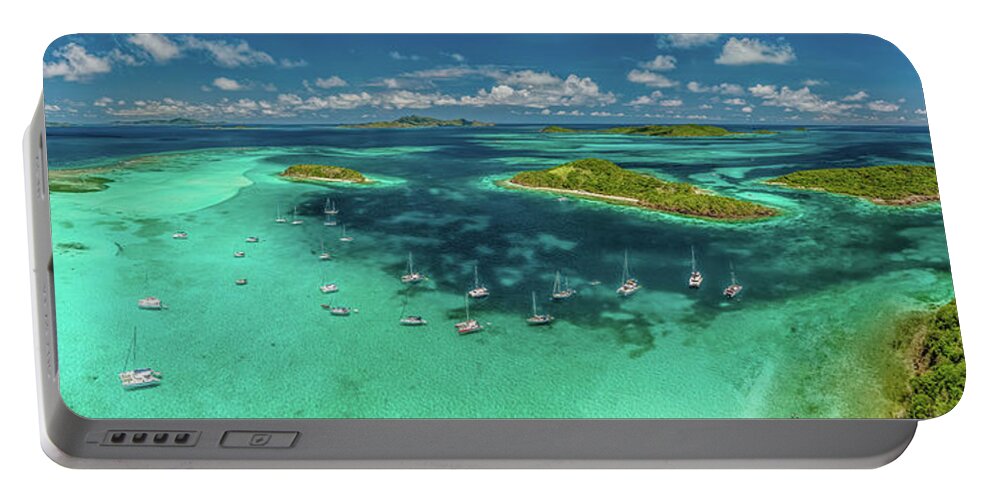 Tobago Cays Portable Battery Charger featuring the photograph Tobago Cays by Gary Felton