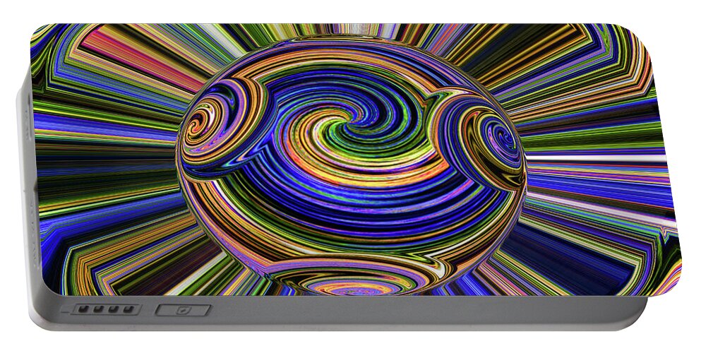 Tom Stanley Janca Abstract 9204e2at Portable Battery Charger featuring the digital art Tom Stanley Janca Abstract 9204e2at by Tom Janca