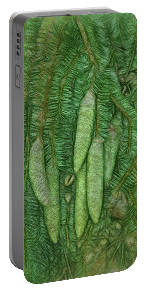 Green Portable Battery Charger featuring the photograph Tomorrow's dinner by Leslie Montgomery