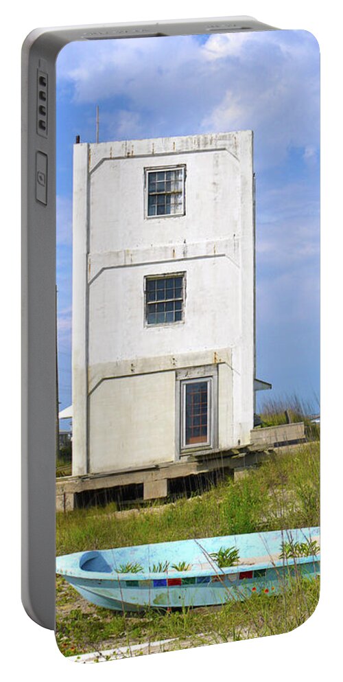 Beach Portable Battery Charger featuring the photograph Topsail Tower by Mike McGlothlen