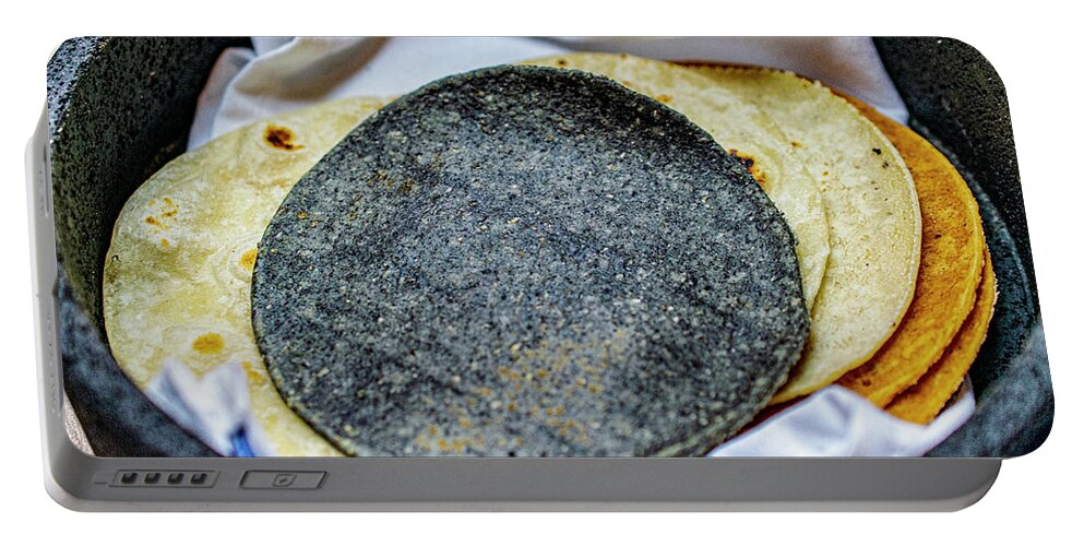 Tortillas Portable Battery Charger featuring the photograph Tortillas by William Scott Koenig
